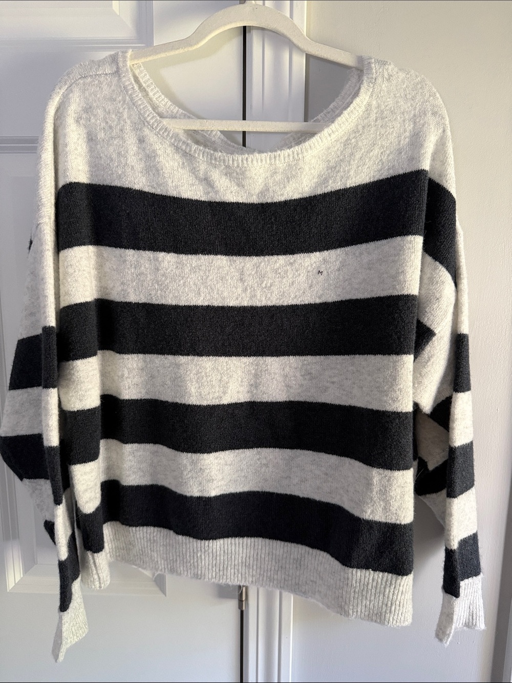 Striped Navy and Grey Women’s Sweater